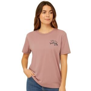 Salty Crew Love Bite Boyfriend Tee, Warm Lilac, Women's Large, NWT
